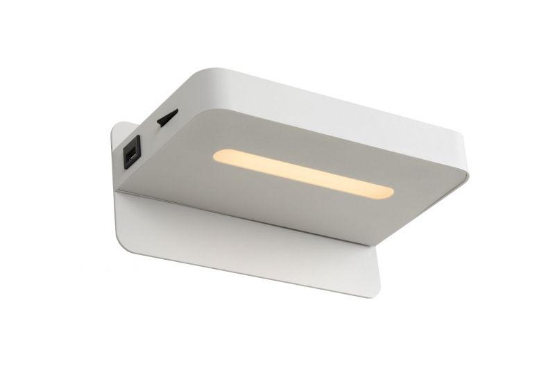 LUCIDE ATKIN Xall Light LED 5W+USB port 25/14/11cm White (77280/05/31)