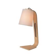 LUCIDE NORDIC Table Lamp E14 15.5/19/48cm Wood/ (06502/81/31) #1