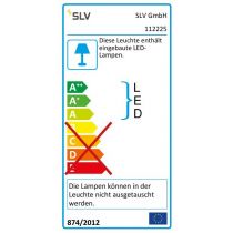 SLV DL 126 LED, typ downlight, kruhové, česaný kov, teplá bílá, 12 V (112225) #1