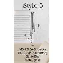 AZZARDO STYLO 5 Pendant black (AZ0119) #1