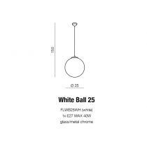 AZZARDO WHITE BALL 25 (AZ2515) #3