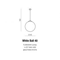 AZZARDO WHITE BALL 40 (AZ1328) #1