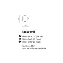 AZZARDO GULIA wall black (AZ1235) #1