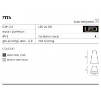 AZZARDO ZITA bright grey (AZ2200) #1