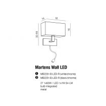 AZZARDO MARTENS wall LED white (AZ1526) #2