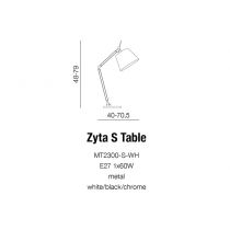 AZZARDO ZYTA table S white  (AZ2307) #3