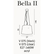 AZZARDO BELLA II Pendant black (AZ0712) #1