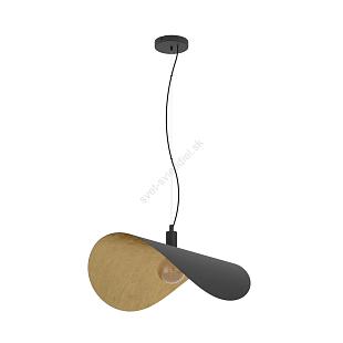 Interiérové svietidlo EGLO HL/1 E27 SCHWARZ/GOLD 'SACEDA' 390429