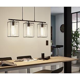 Interiérové svietidlo EGLO LONCINO pendant black 49496