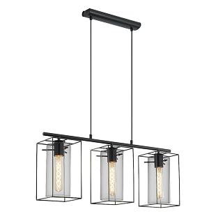 Interiérové svietidlo EGLO LONCINO pendant black 49496