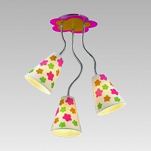 Detské svietidlo PREZENT FLORIST 3xE14/40W, MULTICOLOR