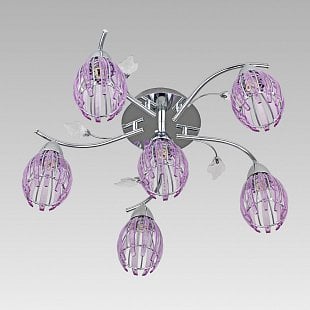 Stropné svietidlo PREZENT EZZO HS PURPLE, CHROME