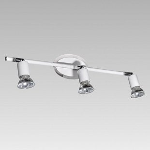 Bodové svietidlo PREZENT FOXX CHROME/GL.WHITE 65023