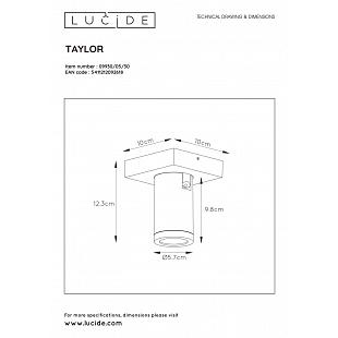 Interiérové svietidlo LUCIDE TAYLOR Black 09930/05/30