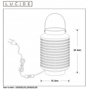 Interiérové svietidlo LUCIDE JAMILA Table Lamp 13526/01/31