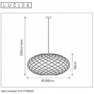 Interiérové svietidlo LUCIDE WOLFRAM        21417/99/02