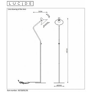 Stojanové svietidlo LUCIDE PEPIJN Floorlamp  05728/01/30