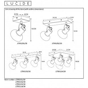 Interiérové svietidlo LUCIDE MADEE 1xE14 17993/01/30