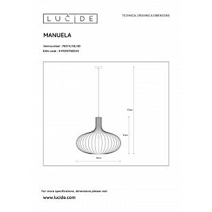 Závesné svietidlo LUCIDE MANUELA pendant 78374/50/30