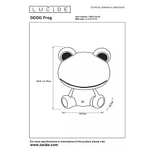 Interiérové svietidlo LUCIDE LED DODO Frog  71592/03/85