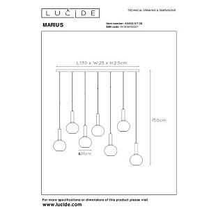 Interiérové svietidlo LUCIDE MARIUS 7xE27 45402/07/30