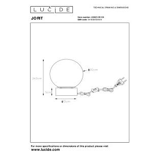 Interiérové svietidlo LUCIDE JORIT Table Lamp 45563/20/65