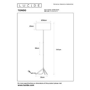 Interiérové svietidlo LUCIDE TONDO Floor lamp 45790/81/02