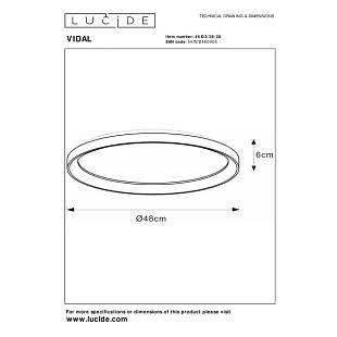 Interiérové svietidlo LUCIDE VIDAL 38W 46103/38/30