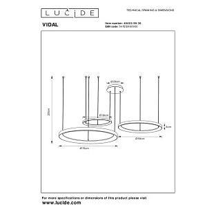 Interiérové svietidlo LUCIDE VIDAL 120W 46403/99/30