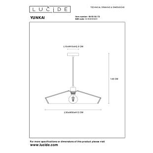 Interiérové svietidlo LUCIDE YUNKAI Ø 50 cm  10413/50/72