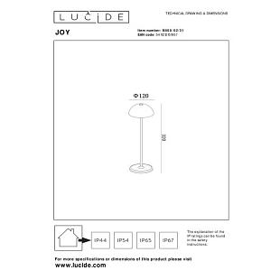 Vonkajšie svietidlo LUCIDE JOY Outdoor White 15500/02/31