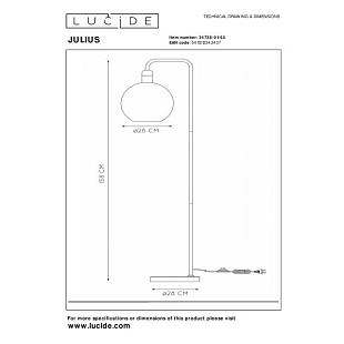 Interiérové svietidlo LUCIDE JULIUS stojanové 34738/01/65