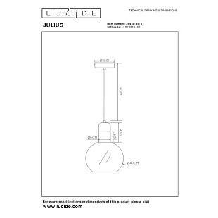 Interiérové svietidlo LUCIDE JULIUS závesné 34438/40/61
