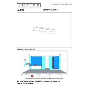 Interiérové svietidlo LUCIDE ALEXA 8W IP44 04210/08/30