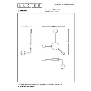 Interiérové svietidlo LUCIDE JAYDEN      70284/09/30