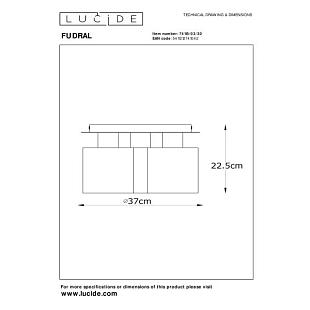 Interiérové svietidlo LUCIDE FUDRAL Ø 37 cm  74115/03/30