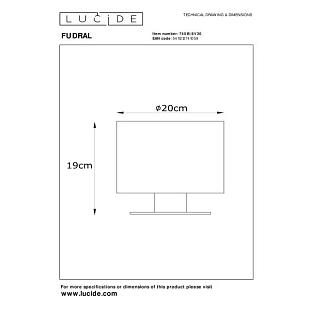 Interiérové svietidlo LUCIDE FUDRAL Ø 20 cm  74515/81/30