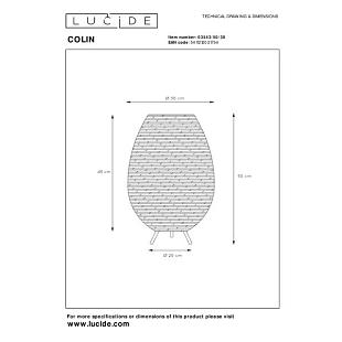 Interiérové svietidlo LUCIDE COLIN Ø30cm  03543/50/30