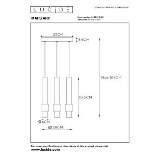 Interiérové svietidlo LUCIDE MARGARY Ø 28 cm 24402/15/96