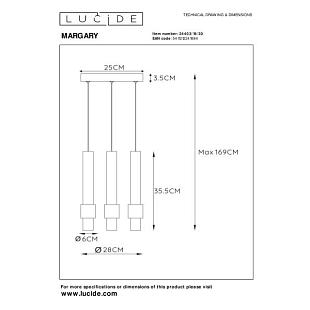 Interiérové svietidlo LUCIDE MARGARY Ø 28 cm  24402/15/30