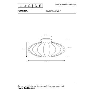 Interiérové svietidlo LUCIDE CORINA stropné svietidlo 03147/40/30