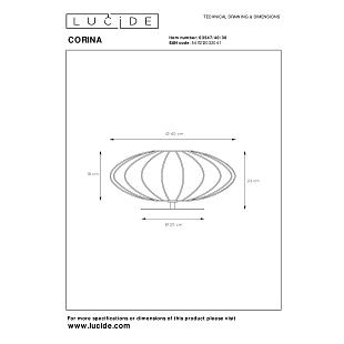 Interiérové svietidlo LUCIDE CORINA stolové svietidlo 03547/40/30