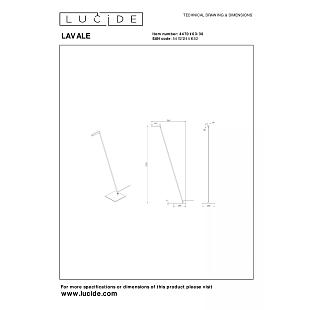 Interiérové svietidlo LUCIDE LAVALE stojanová lampa 44701/03/31