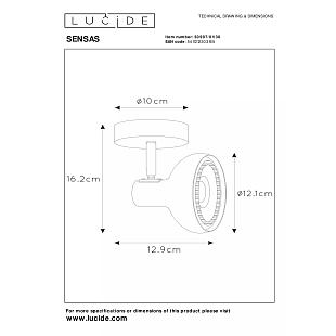 Interiérové svietidlo LUCIDE SENSAS 30997/01/30