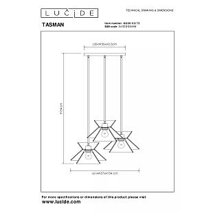 Interiérové svietidlo LUCIDE TASMAN 10420/03/72