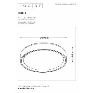 Interiérové svietidlo LUCIDE NURIA Ø50cm 79182/36/31