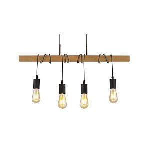 Závesné svietidlo SearchLight WOODY 4LT PENDANT 95041-4BR