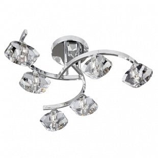 Stropné svietidlo SearchLight Sculptured Ice 8086-6CC