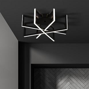 Interiérové svietidlo SearchLight Lux&Belle stropné LED svietidlo 91410-450BK