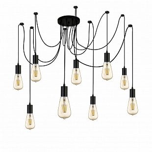 Závesné svietidlo SearchLight 9LT PENDANT BLACK 9669-9BK